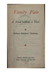 Cover of: Vanity Fair by William Makepeace Thackeray, William Makepeace Thackeray