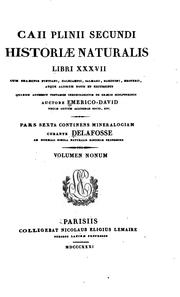 Cover of: Caii Plinii Secundi Historiae naturalis XXXVII