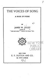 Cover of: The voices of song by James W. Foley