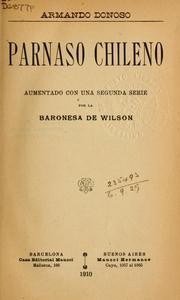 Cover of: Parnaso chileno