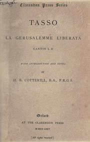 Cover of: La Gerusalemme liberata: cantos I, II