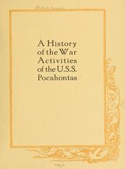 Cover of: A history of the war activities of the U.S.S. Pocahontas. by Micajah Boland