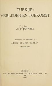 Cover of: Turkije by Arnold J. Toynbee
