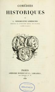 Cover of: Comédies historiques