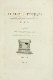 Cover of: Itinerario figurato degli edifizi più rimarchevoli di Roma