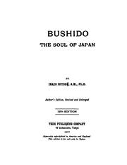 Cover of: Bushido, the Soul of Japan: An exposition of Japanese thought by Inazō Nitobe