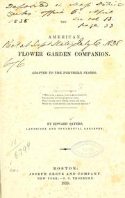 Cover of: The American flower garden companion