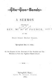 Cover of: The two bands: a sermon