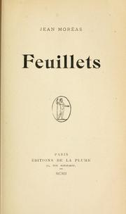 Cover of: Feuillets