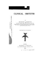 Cover of: Clinical obstetrics by Robert Jardine, Robert Jardine