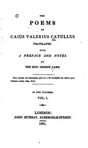 Cover of: The poems of Caius Valerius Catullus by Gaius Valerius Catullus