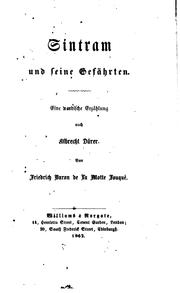 Cover of: Sintram und seine Gefährten: Eine nordische Erzählung nach Albrecht Dürer