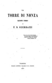 Cover of: La torre di Nonza: racconto storico