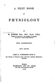 Cover of: A Text Book of Physiology