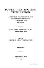 Power, heating and ventilation .. by Hubbard, Charles L.