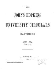 Cover of: Circulars by Stanford University., Johns Hopkins University, Stanford University.