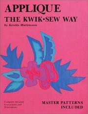 Cover of: Applique: Kwik Sew Way