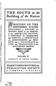 Cover of: The South in the Building of the Nation: A History of the Southern States ...