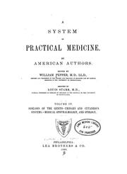 Cover of: A System of practical medicine v. 4, 1886 by 