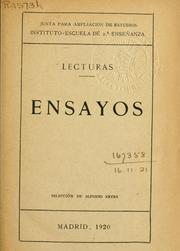 Cover of: Lecturas: Ensayos