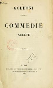 Cover of: Commedie scelte by Carlo Goldoni