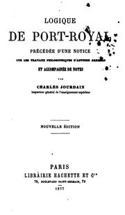 Cover of: Logique de Port Royal by Antoine Arnauld