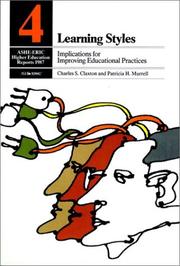 Learning styles by Charles  S. Claxton, Charles S. Claxton, Patricia H. Murrell