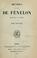 Cover of: Oeuvres de Fenelon, Archevèque de Cambrai