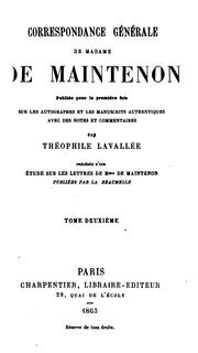 Cover of: Correspondance générale publiée pour la première fois sur les autographes et les manuscrits ...