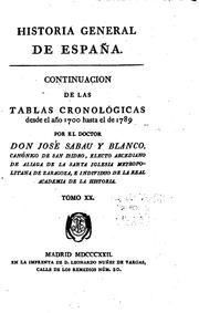 Cover of: Historia general de España by Juan de Mariana, José Sabau y Blanco