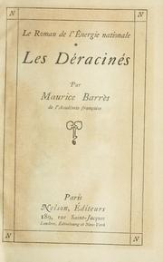 Cover of: Les déracinés