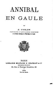 Cover of: Annibal en Gaule