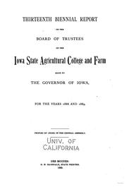 Cover of: Report by Iowa State University