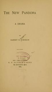 Cover of: The new Pandora by Harriet Jane Hanson Robinson