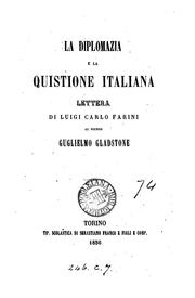 Cover of: La diplomazia e la quistione Italiana, lettera