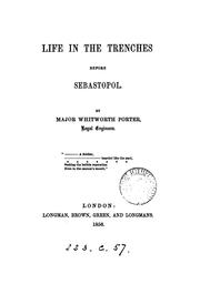 Cover of: Life in the trenches before Sebastopol