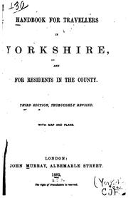 Cover of: Handbook for travellers in Yorkshire: and for residents in the county ...