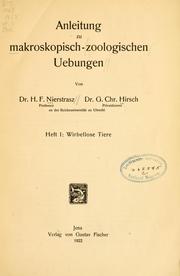Cover of: Anlietung zu makroskopisch-zoologischen Uebungen
