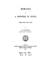 Cover of: Memoirs of a minister of State from the year 1840 [tr. from vol. 6 of Mémoires pour servir à l ... | 