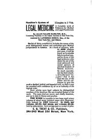 Cover of: A review of recent legal decisions affecting physicians, dentists druggists and the public health: together with a brief for the prosecution of unlicensed practitioners of medicine, dentistry, or pharmacy, with a paper upon manslaughter, Christian Science and the law, and other matter