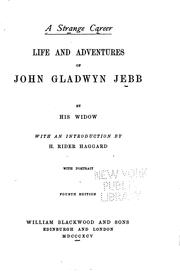 Cover of: A Strange Career: Life and Adventure of John Gladwyn Jebb
