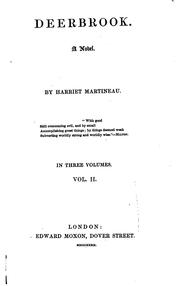 Cover of: Deerbrook: A Novel by Harriet Martineau