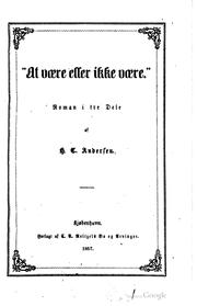 Cover of: At være eller ikke være by Hans Christian Andersen