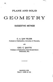 Cover of: Plane and Solid Geometry: Suggestive Method