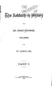 Cover of: The Sabbath in history by by Isaac Schwab.
