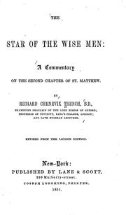 Cover of: The star of the wise men by by Richard Chenevix Trench.