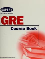 Cover of: GRE course book