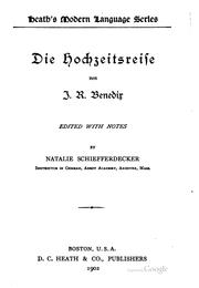 Cover of: Die hochzeitsreise