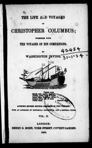 Cover of: The life and voyages of Christopher Columbus by Washington Irving