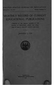Cover of: Record of Current Educational Publications